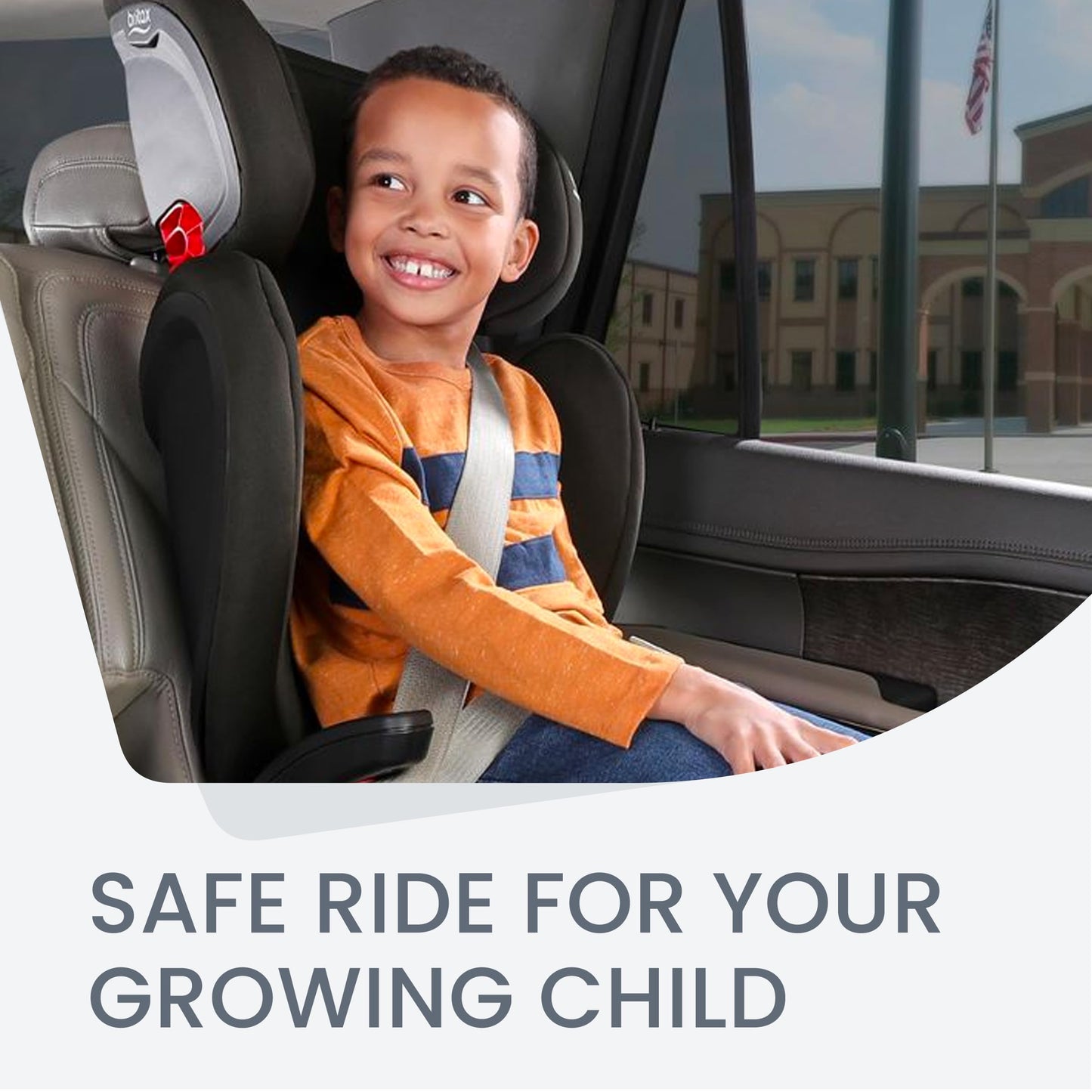 Britax Skyline Belt Positioning Booster Car Seat 2 Stage Design For Growing Kids Dusk Color