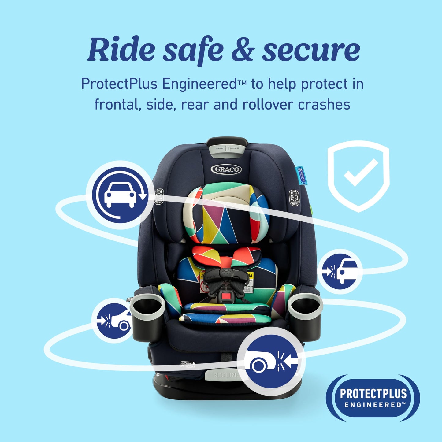 Graco 4Ever DLX 4in1 Car Seat 10 Years Of Use From Infant To Toddler For Safe AllInOne Growth