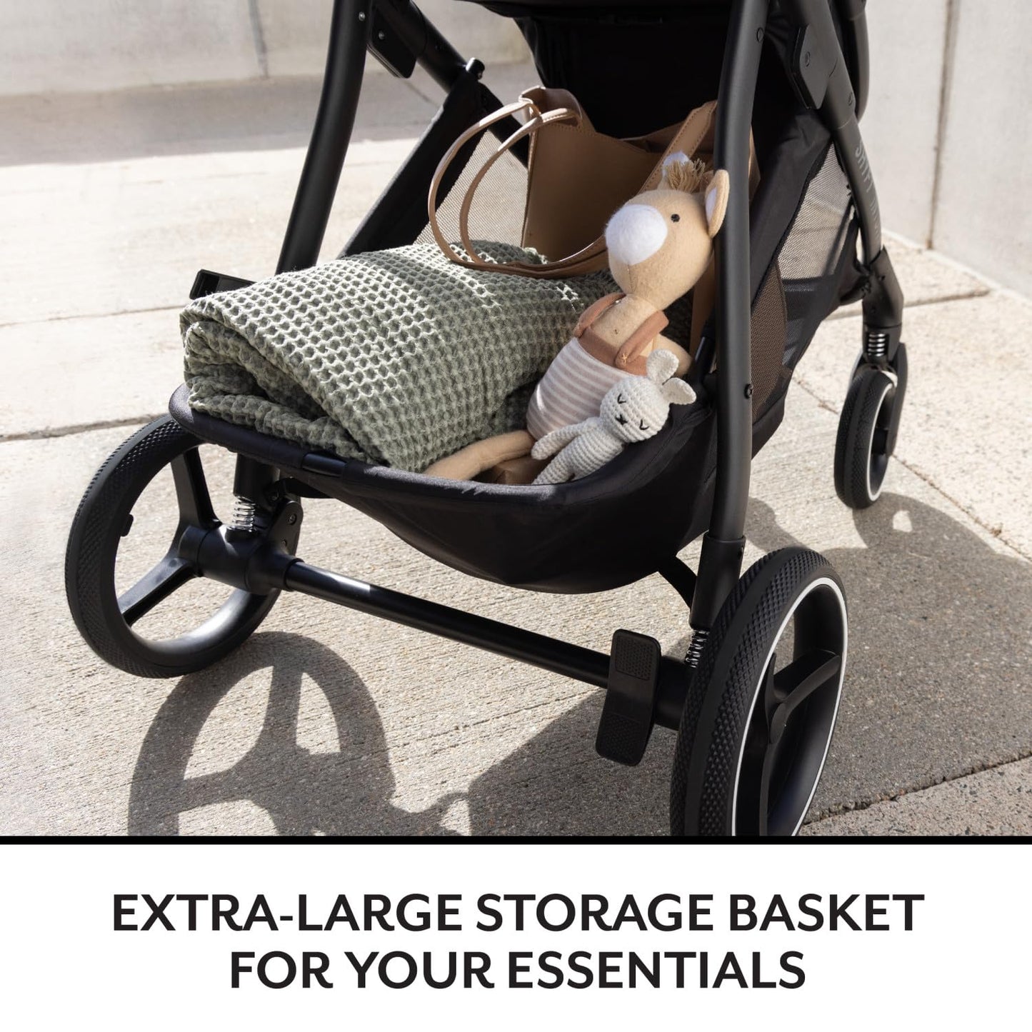 Evenflo Shyft Intuiti Travel System with Revolve180 LiteMax NXT infant car seat in Fossil Gray, lightweight rear-facing for 3-30 lbs.