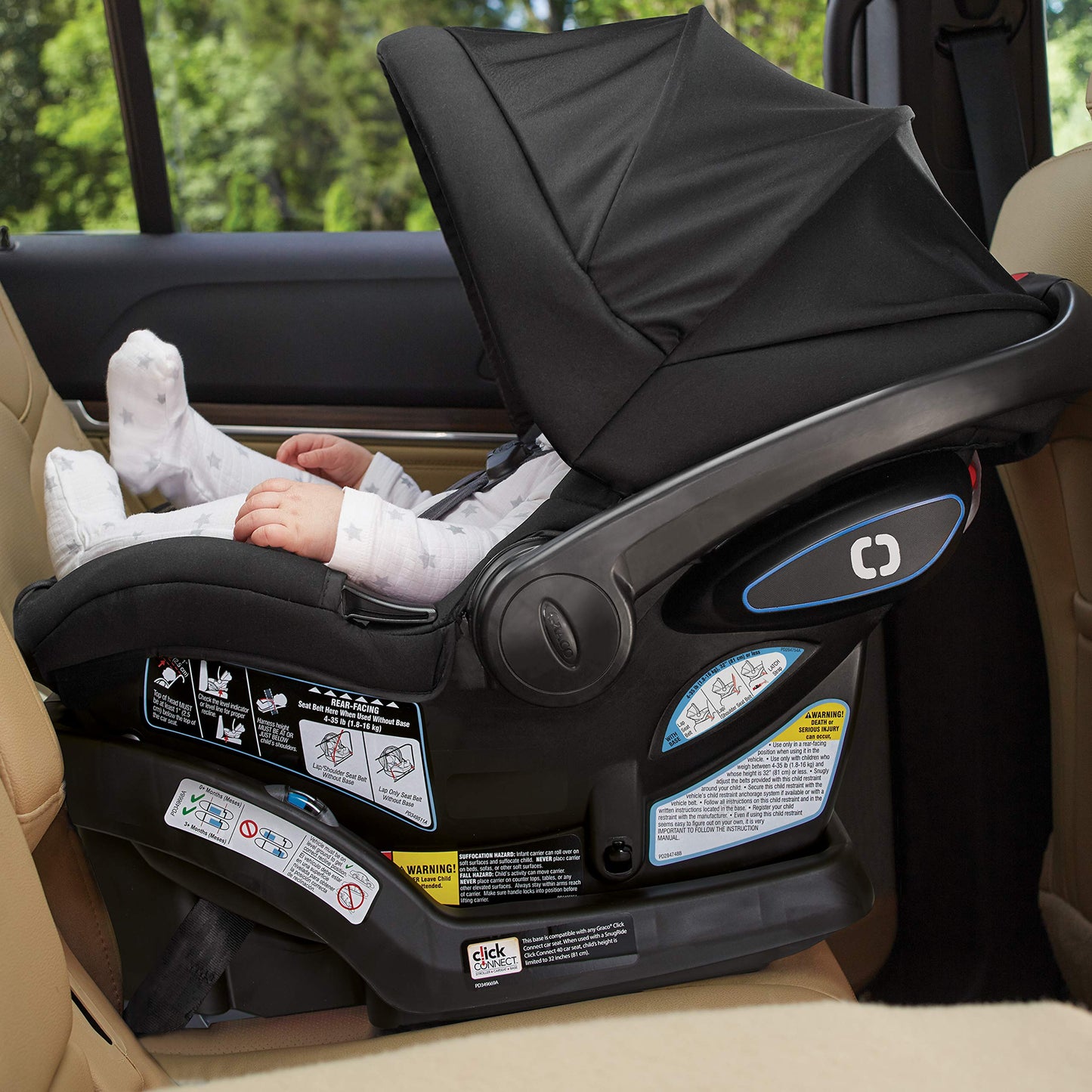 Graco SnugRide SnugFit Infant Car Seat Anti Rebound Bar for Safety