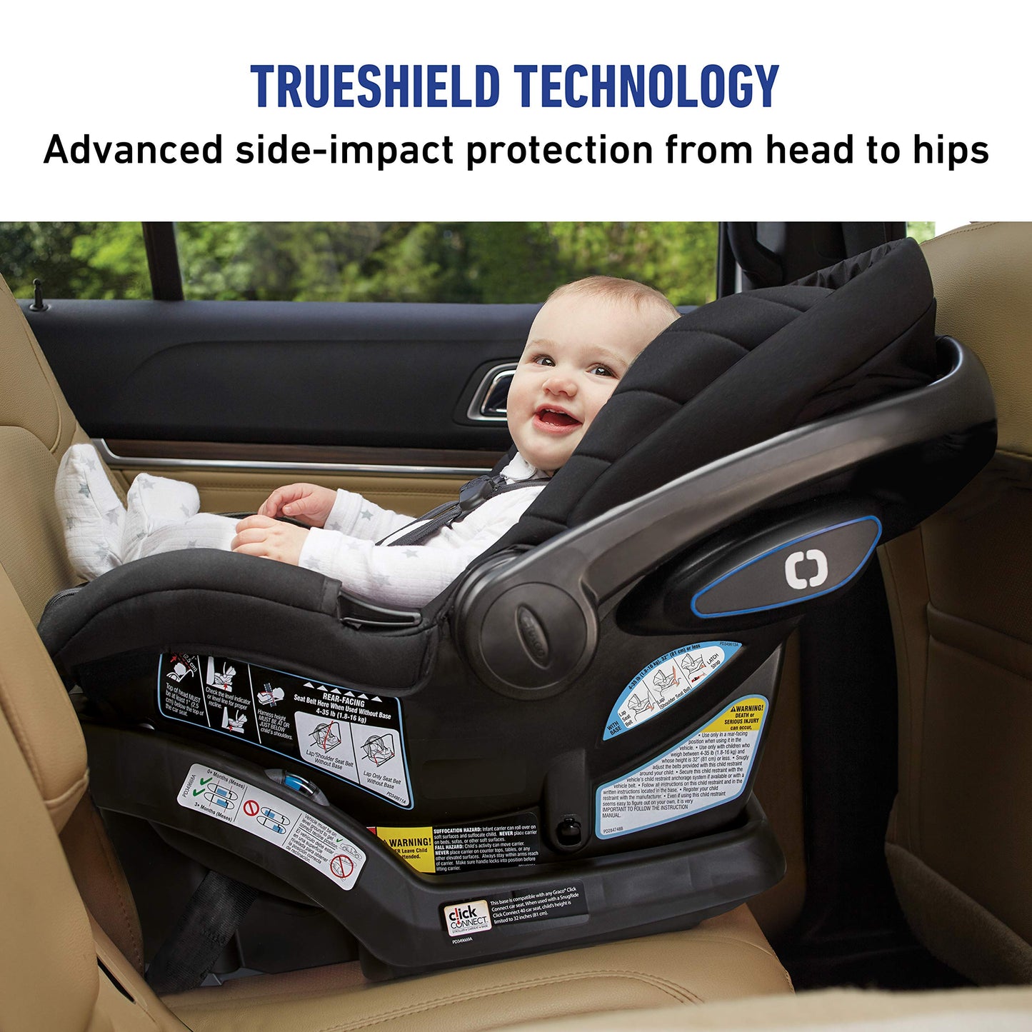 Graco SnugRide SnugFit Infant Car Seat Anti Rebound Bar for Safety
