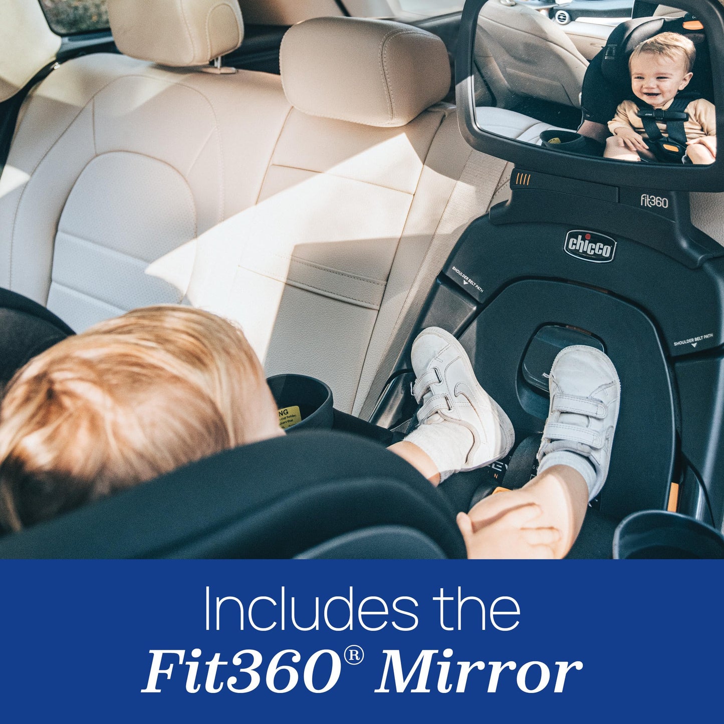 Chicco Fit360 ClearTex Rotating Convertible Car Seat With 360 Degree Rotation And Lever Lock System Obsidian Black