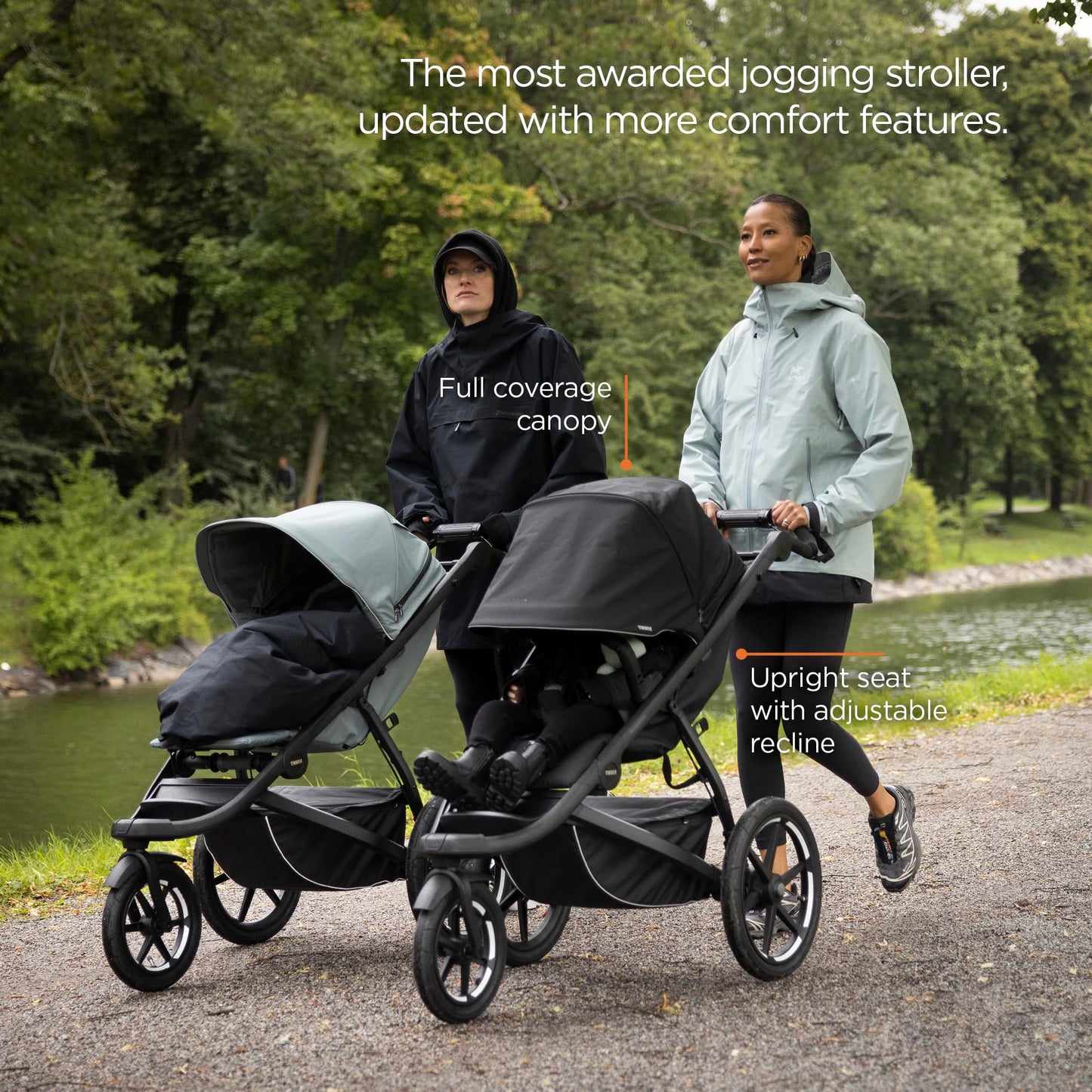 Thule Urban Glide 3 Double All-Terrain Stroller Lightweight With Air-Filled Tires And Suspension