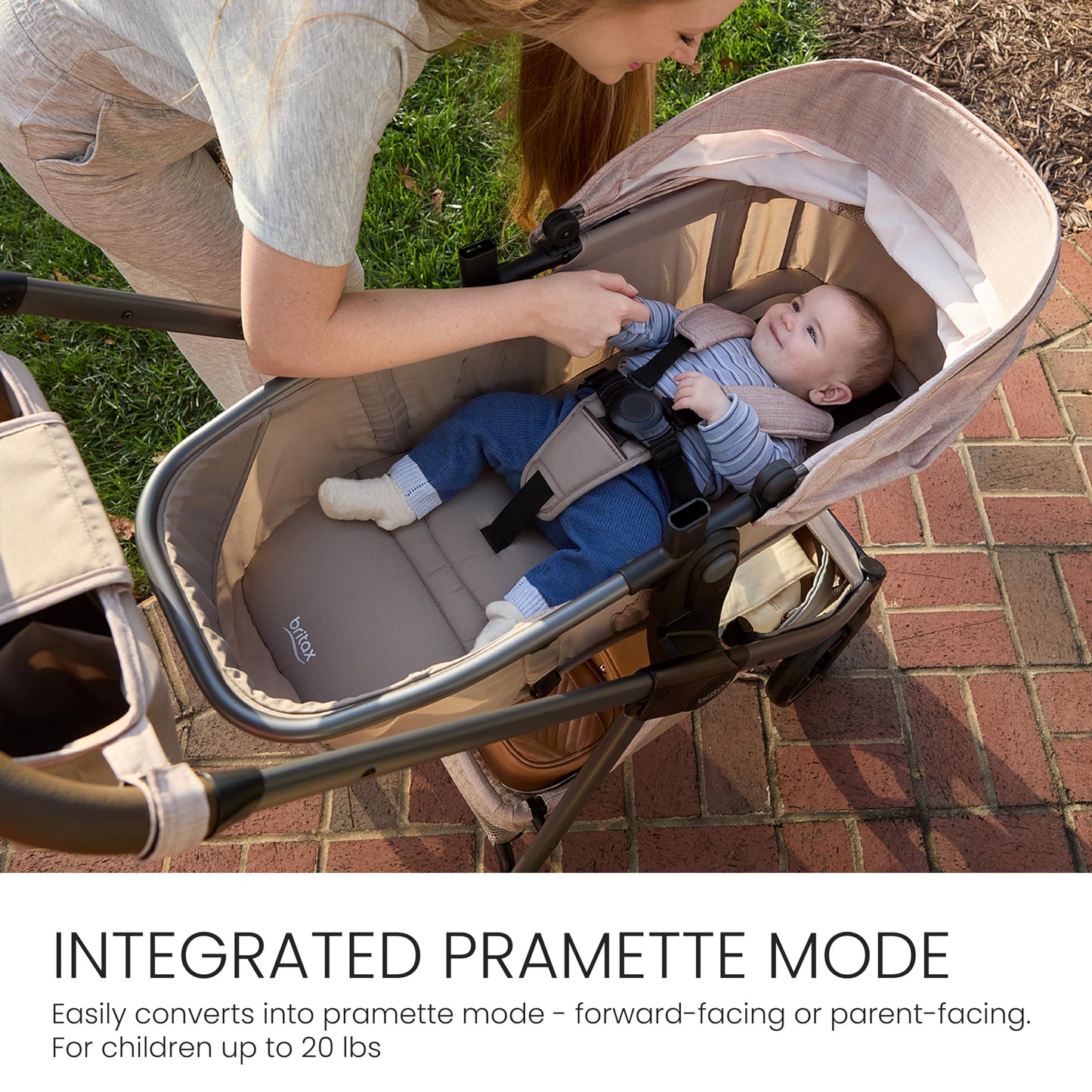 Britax Phases travel system with Arbor infant car seat, stroller in Raven Black, including stay-tight base and parent organizer.
