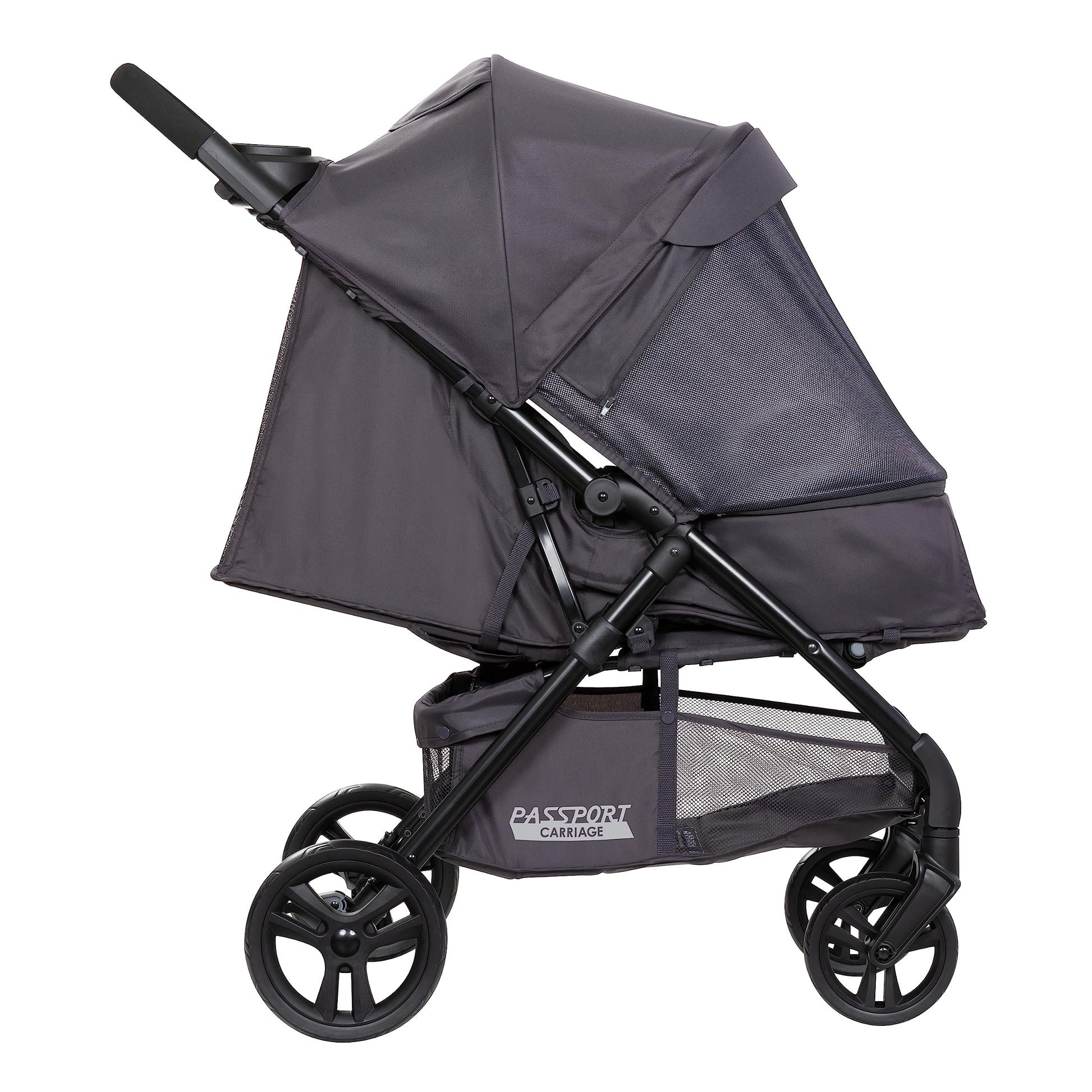 Baby Trend Passport cargo stroller with pink bamboo fabric and EZ-Lift infant car seat, ideal for travel and everyday use