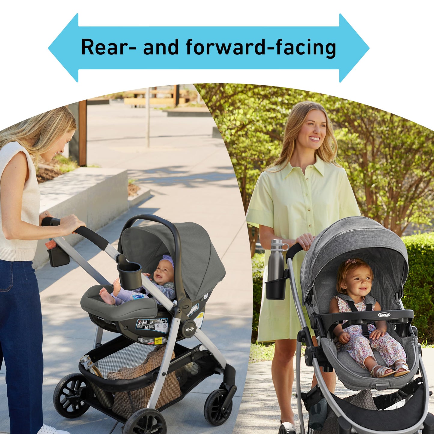 My Store Graco Modes Pramette travel system with infant car seat and toddler stroller, includes SnugRide 35 car seat in Ellington color