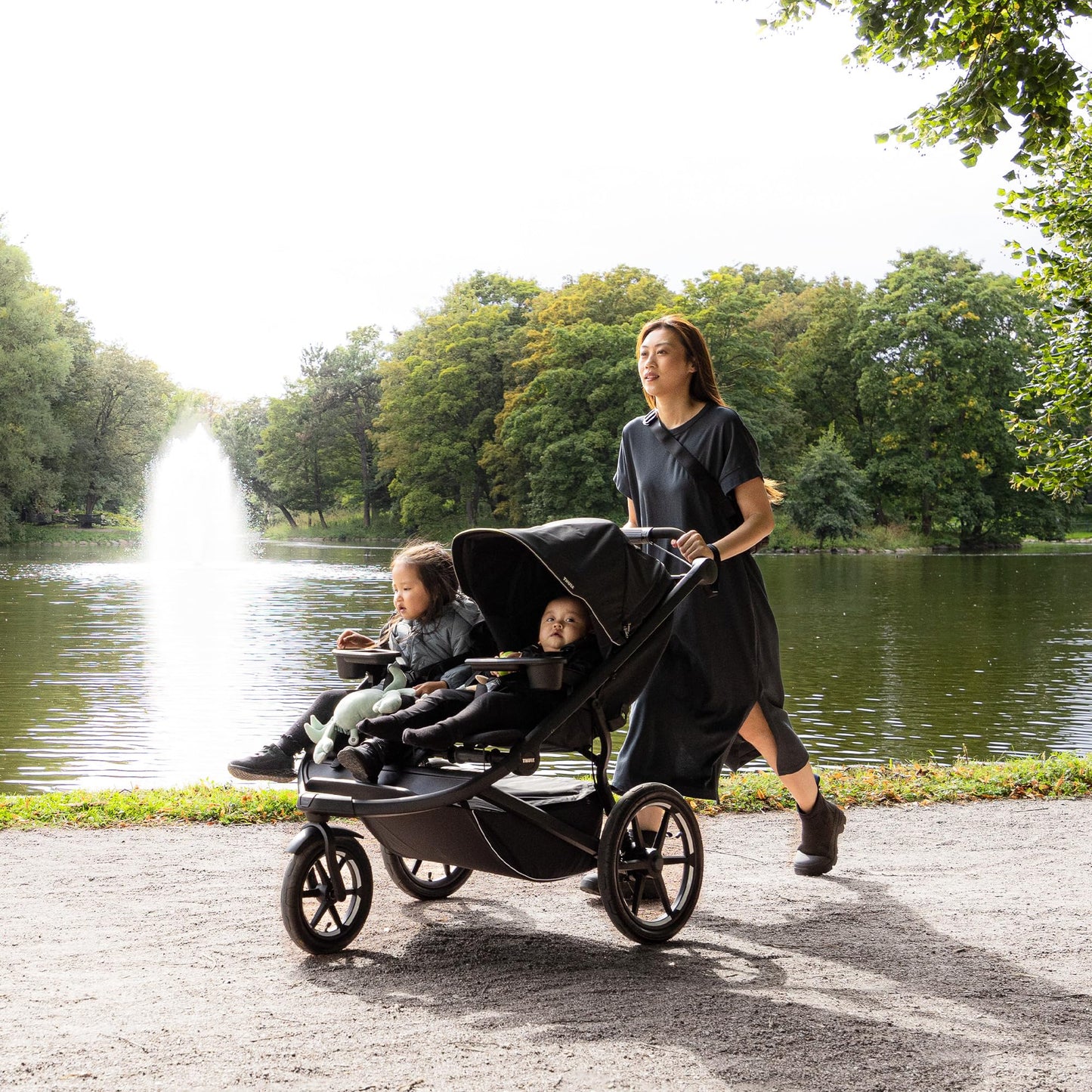 Thule Urban Glide 3 Double All-Terrain Stroller Lightweight With Air-Filled Tires And Suspension