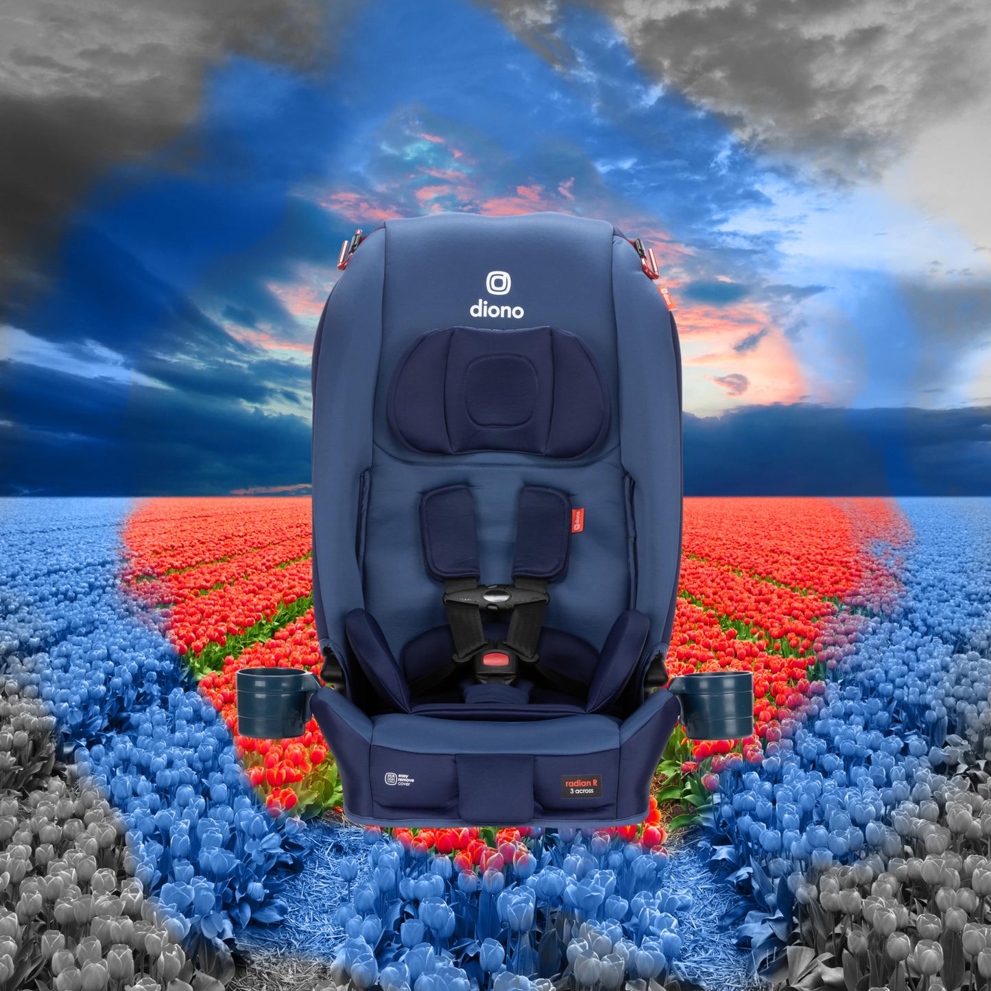 Diono Radian 3R Convertible Car Seat All In One Slim Fit 3 Across