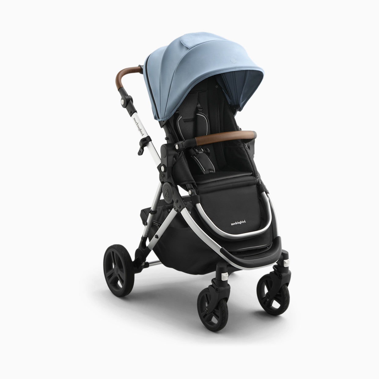 Mockingbird Single Stroller 3.0 - Premium Lie Flat Bassinet And Car Seat Adapter Compatibility