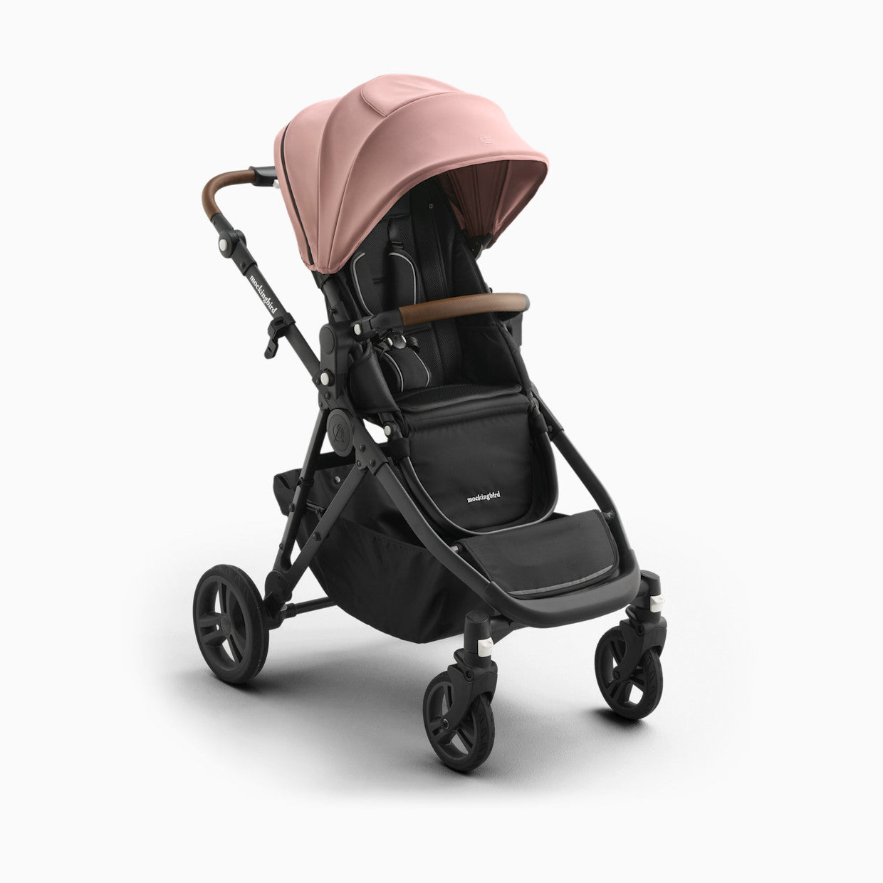 Mockingbird Single-to-Double Stroller 3 Point 0 - Birth to Toddler With Lie-Flat Bassinet and Forty Car Seat Adapters