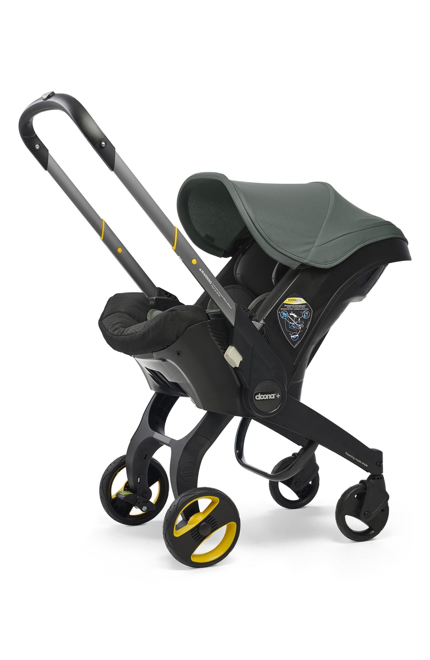 NovaBaby Convertible Infant Car Seat And Compact Stroller System With Base - Air Travel Certified For Easy Airports