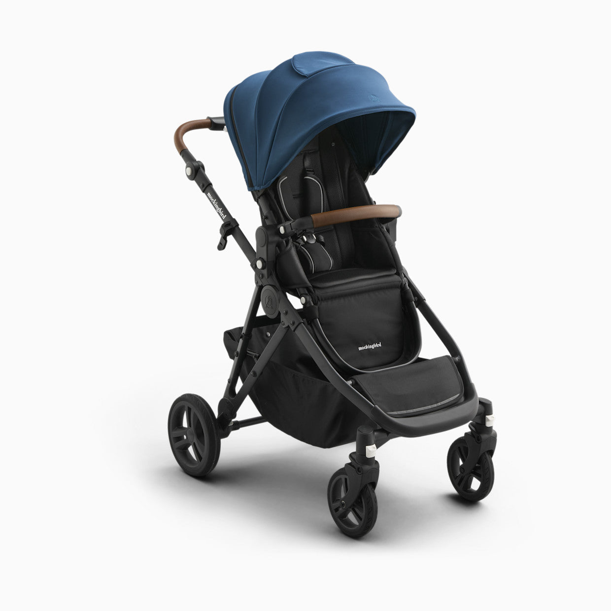 Mockingbird Single-to-Double Stroller 3 Point 0 - Birth to Toddler With Lie-Flat Bassinet and Forty Car Seat Adapters