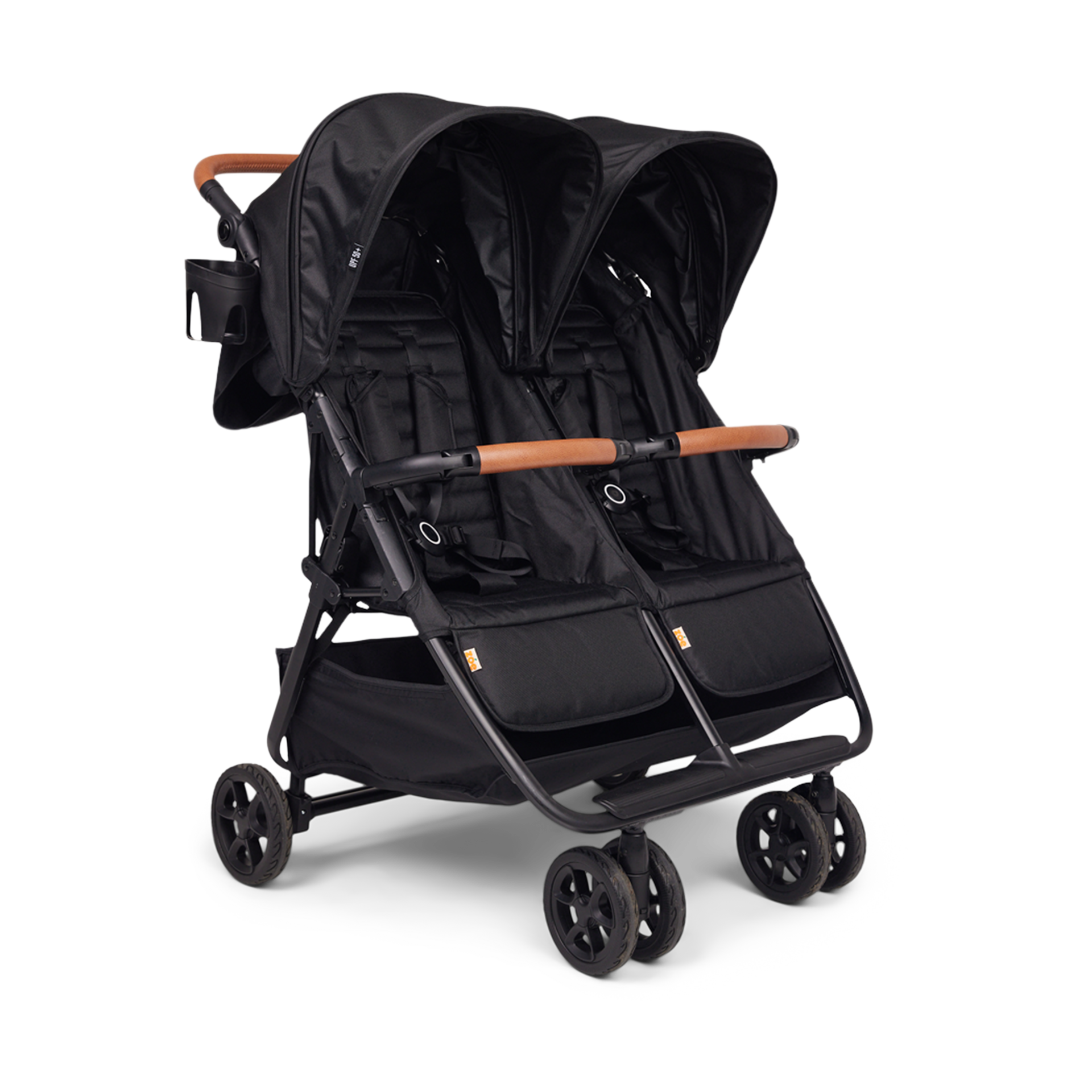 Zoe Twinᵛ² Double Stroller - Black