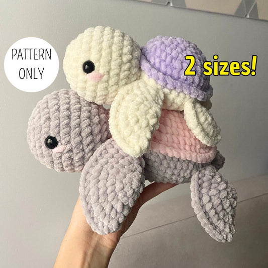Crochet Amigurumi Turtle Pattern Bundle PDF