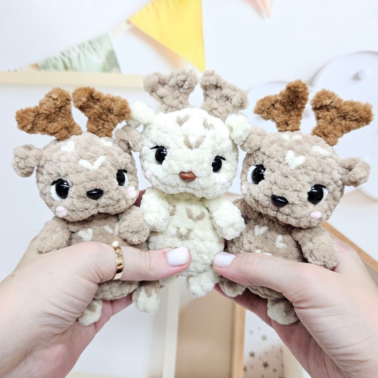 1718142619 Deer Amigurumi Plush Toy Crochet Pattern PDF