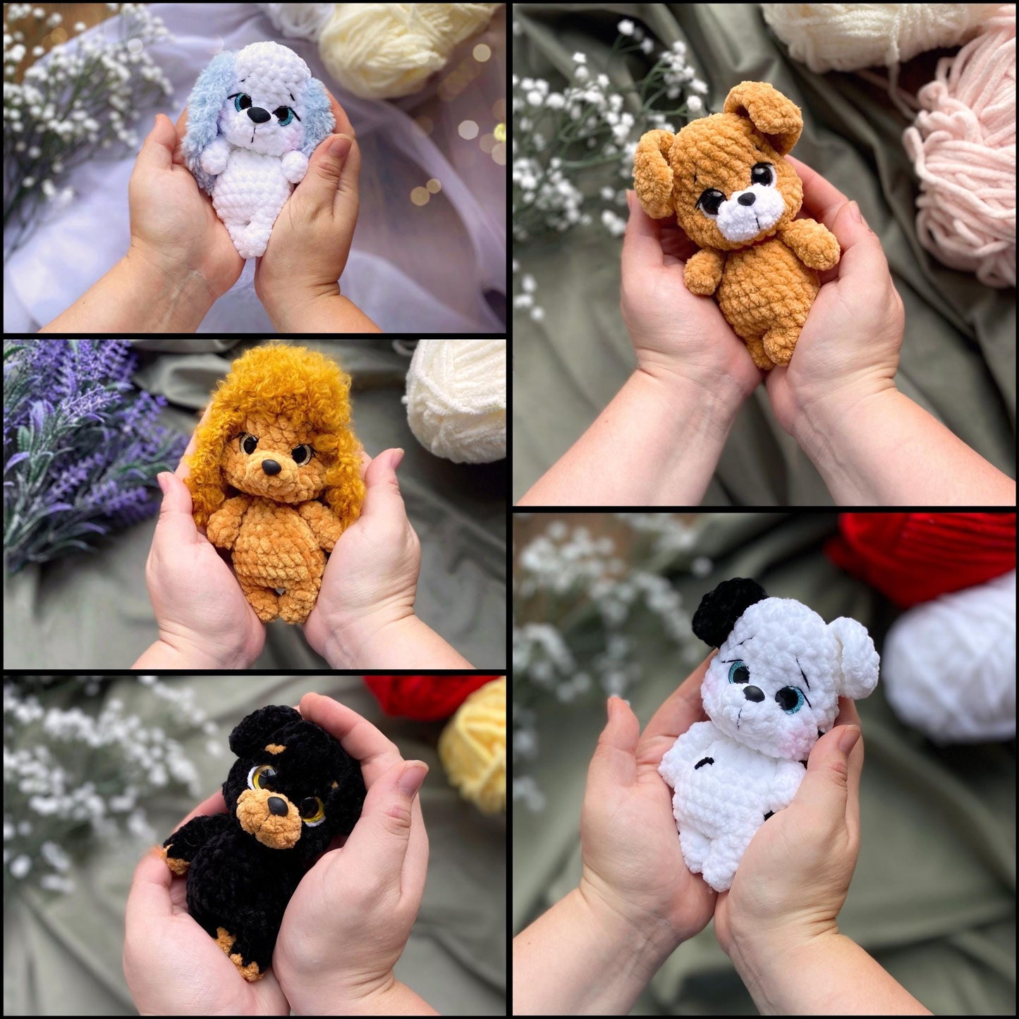 Tiny Animals Amigurumi Plush Crochet Pattern Bundle PDF