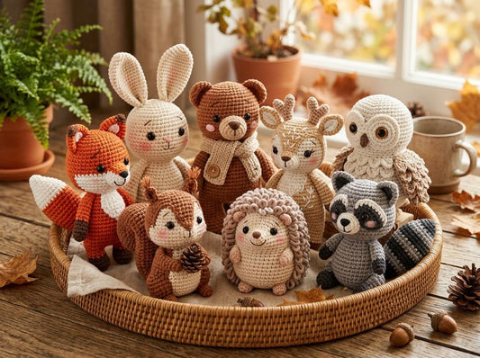 4540282799 Woodland Animals Crochet Pattern Bundle PDF