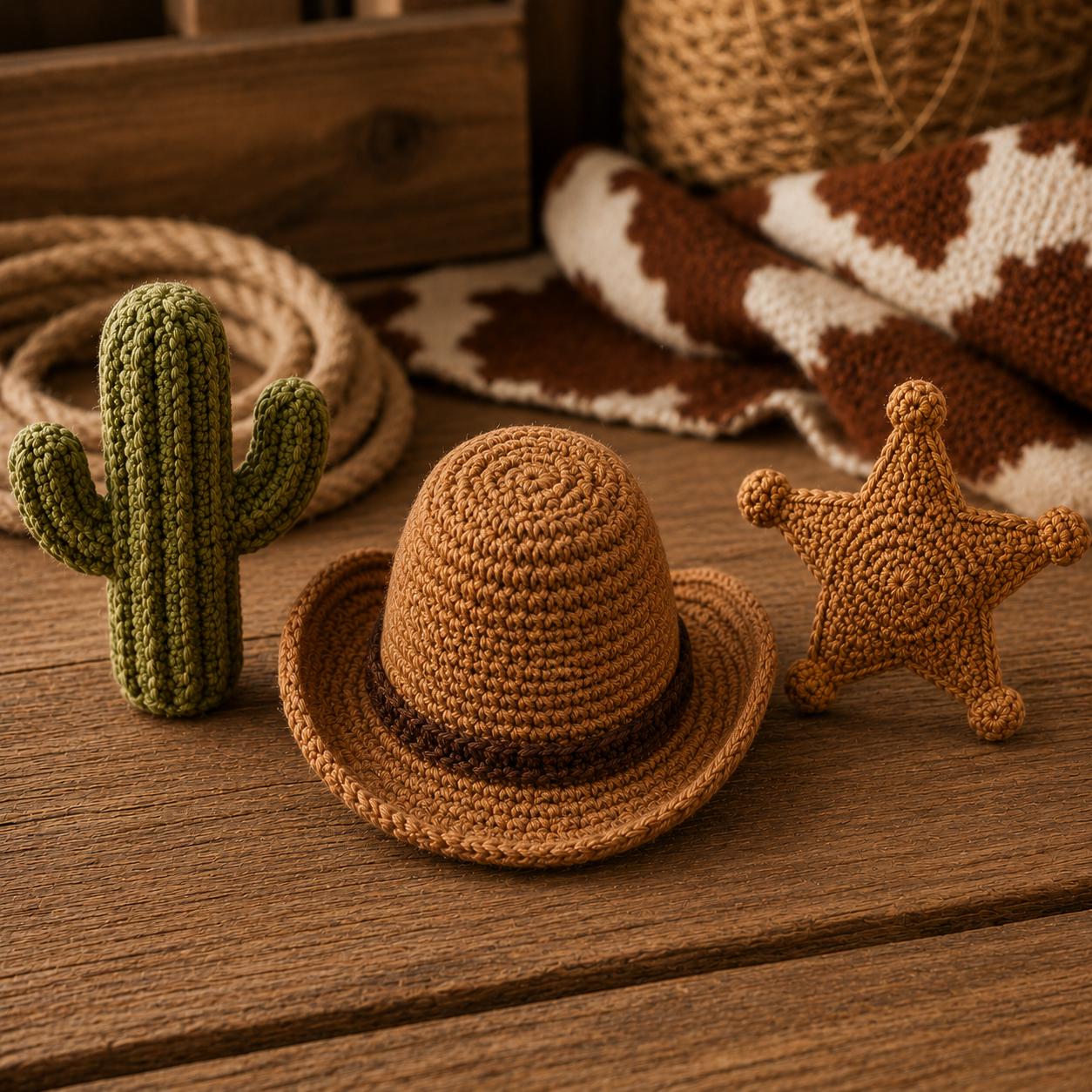 Cowboy Baby Boots Crochet Pattern PDF