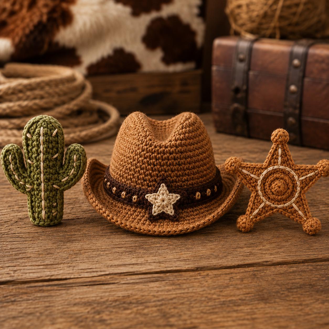 Cowboy Baby Boots Crochet Pattern PDF