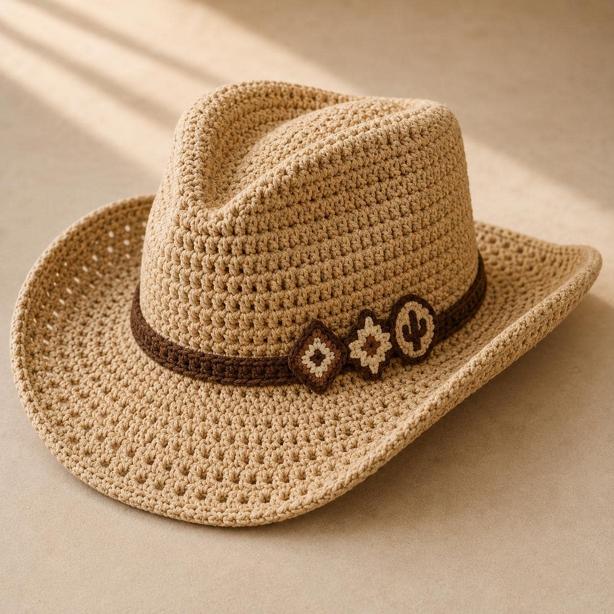 4563222456 Desert Cowboy Hat Crochet Pattern PDF