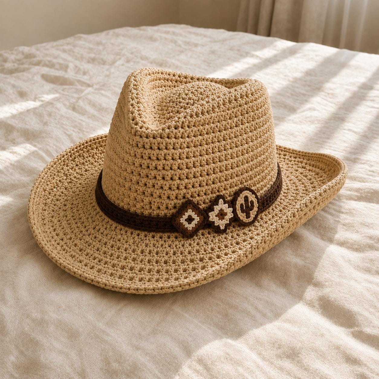 4563222456 Desert Cowboy Hat Crochet Pattern PDF