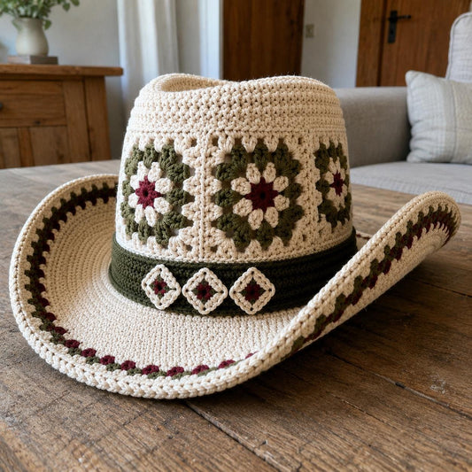 4563267854 Desert Cowboy Hat Crochet Pattern PDF
