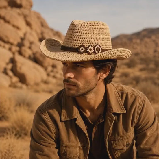4563222456 Desert Cowboy Hat Crochet Pattern PDF