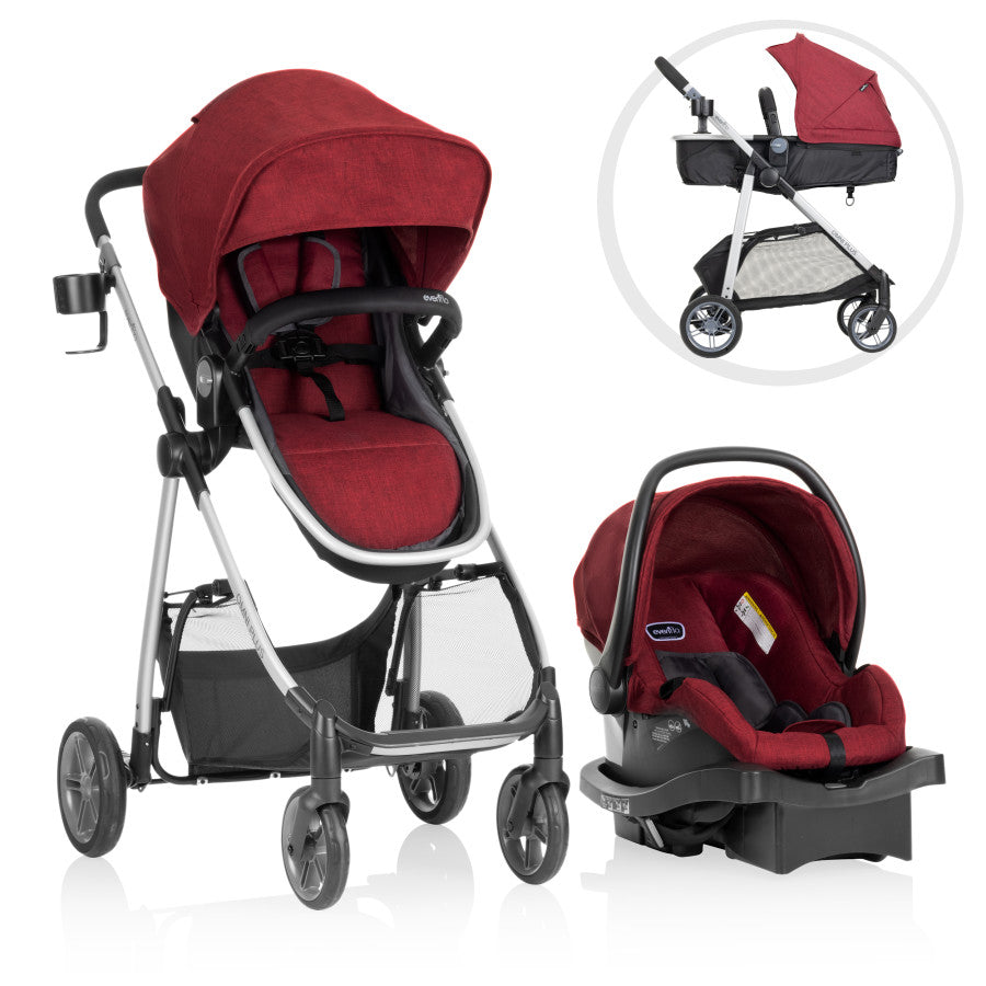 Evenflo Omni Plus Travel System With LiteMax Sport Rear-Facing Infant Car Seat - Modular Convenience For Families